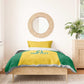 Afro-Jamaicans Football Custom Bedding Set Gold Ethnic Motifs
