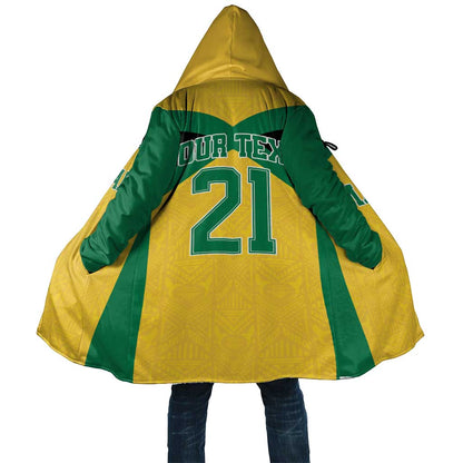 Afro-Jamaicans Football Custom Cloak Gold Ethnic Motifs