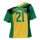 Afro-Jamaicans Football Custom Cross Shoulder Shirt Gold Ethnic Motifs