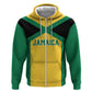 Afro-Jamaicans Football Custom Hoodie Gold Ethnic Motifs