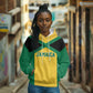 Afro-Jamaicans Football Custom Hoodie Gold Ethnic Motifs