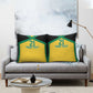 Afro-Jamaicans Football Custom Pillow Cover Gold Ethnic Motifs