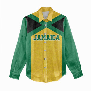 Afro-Jamaicans Football Custom Women Casual Shirt Gold Ethnic Motifs