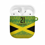 Afro-Jamaicans Custom AirPods Case Reggae Boyz With Traditional Pattern