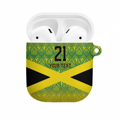 Afro-Jamaicans Custom AirPods Case Reggae Boyz With Traditional Pattern