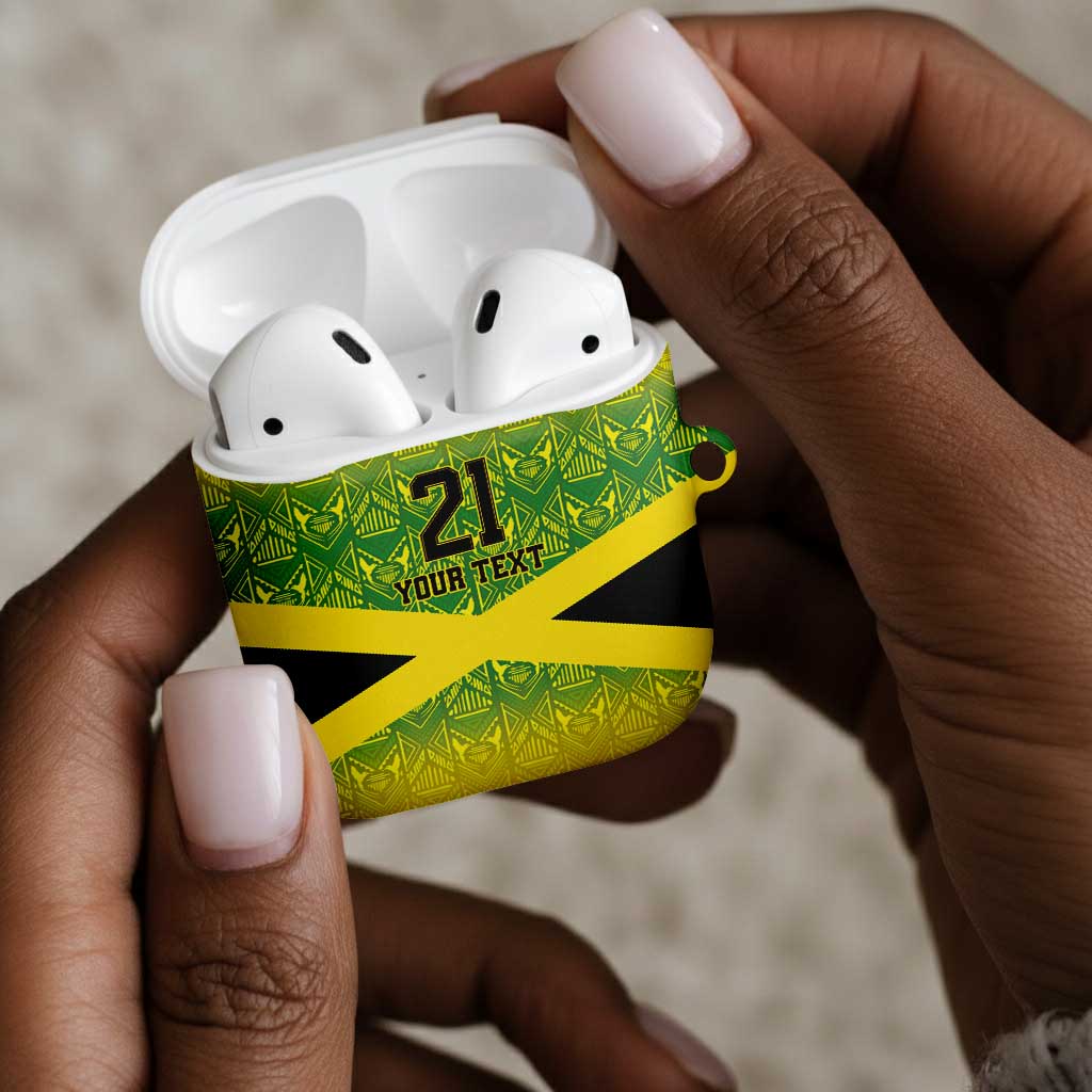 Afro-Jamaicans Custom AirPods Case Reggae Boyz With Traditional Pattern