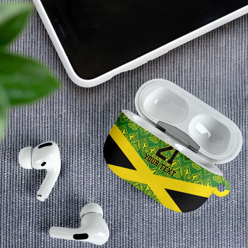 Afro-Jamaicans Custom AirPods Case Reggae Boyz With Traditional Pattern