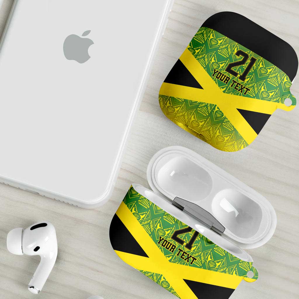 Afro-Jamaicans Custom AirPods Case Reggae Boyz With Traditional Pattern
