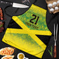 Afro-Jamaicans Custom Apron Reggae Boyz With Traditional Pattern
