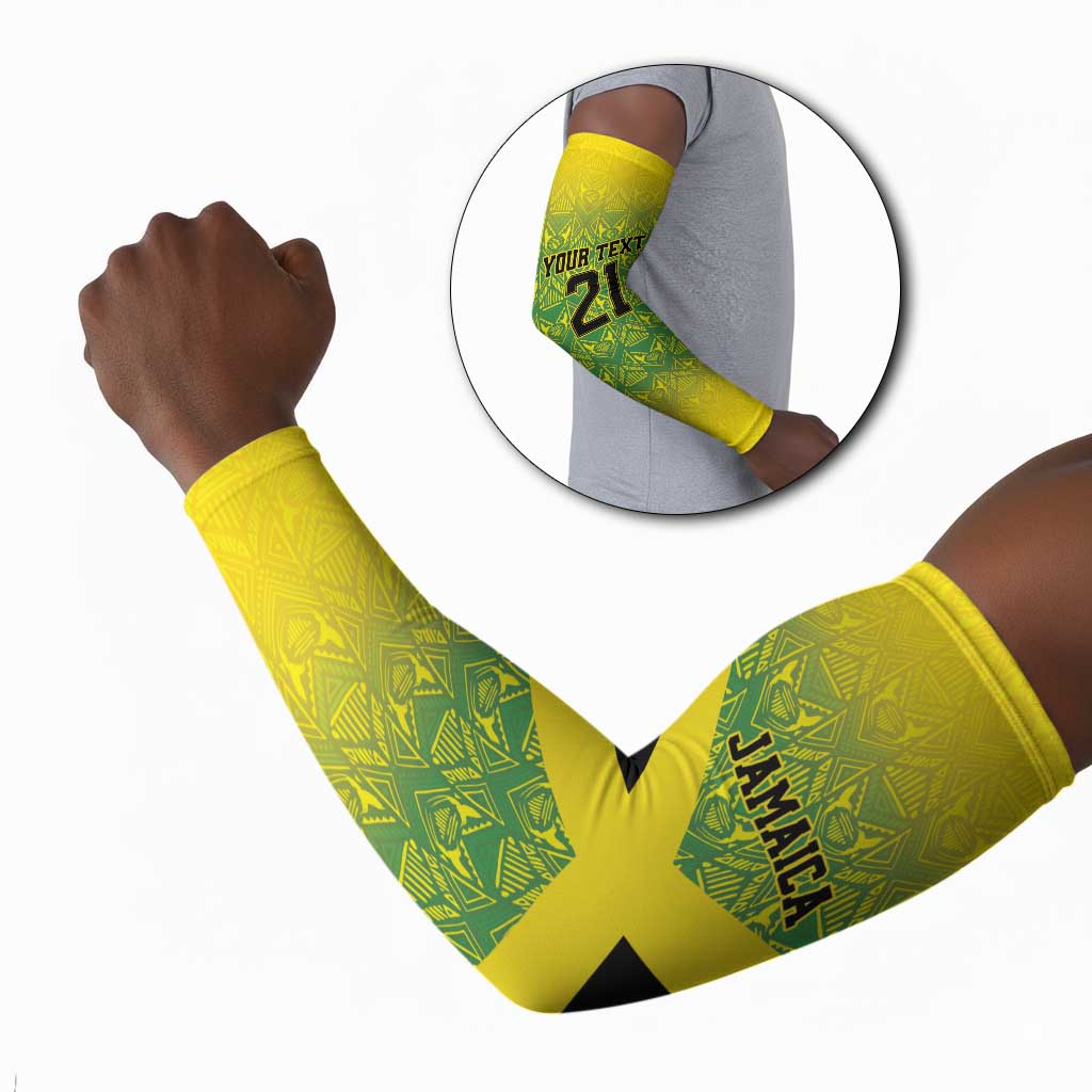 Afro-Jamaicans Custom Arm Sleeves Reggae Boyz With Traditional Pattern