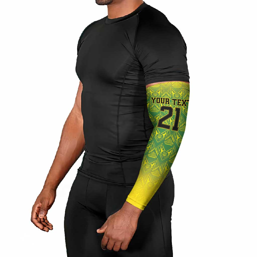 Afro-Jamaicans Custom Arm Sleeves Reggae Boyz With Traditional Pattern