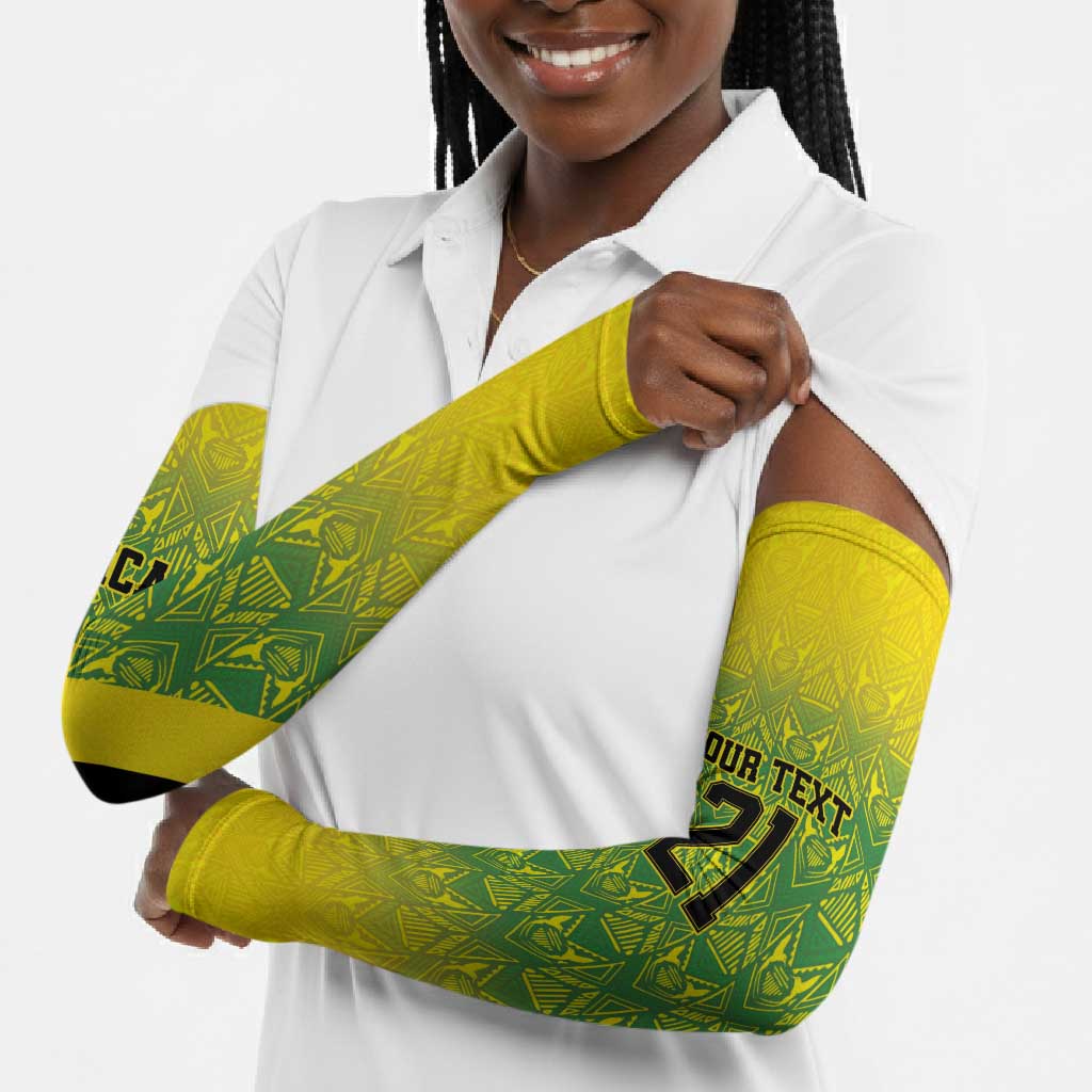 Afro-Jamaicans Custom Arm Sleeves Reggae Boyz With Traditional Pattern