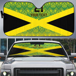 Afro-Jamaicans Custom Auto Sun Shade Reggae Boyz With Traditional Pattern