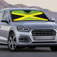 Afro-Jamaicans Custom Auto Sun Shade Reggae Boyz With Traditional Pattern