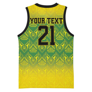 Afro-Jamaicans Custom Basketball Jersey Reggae Boyz With Traditional Pattern LT9