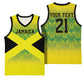 Afro-Jamaicans Custom Basketball Jersey Reggae Boyz With Traditional Pattern LT9