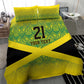 Afro-Jamaicans Custom Bedding Set Reggae Boyz With Traditional Pattern