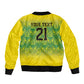 Afro-Jamaicans Custom Bomber Jacket Reggae Boyz With Traditional Pattern