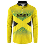 Afro-Jamaicans Custom Button Sweatshirt Reggae Boyz With Traditional Pattern