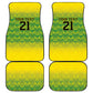 Afro-Jamaicans Custom Car Mats Reggae Boyz With Traditional Pattern