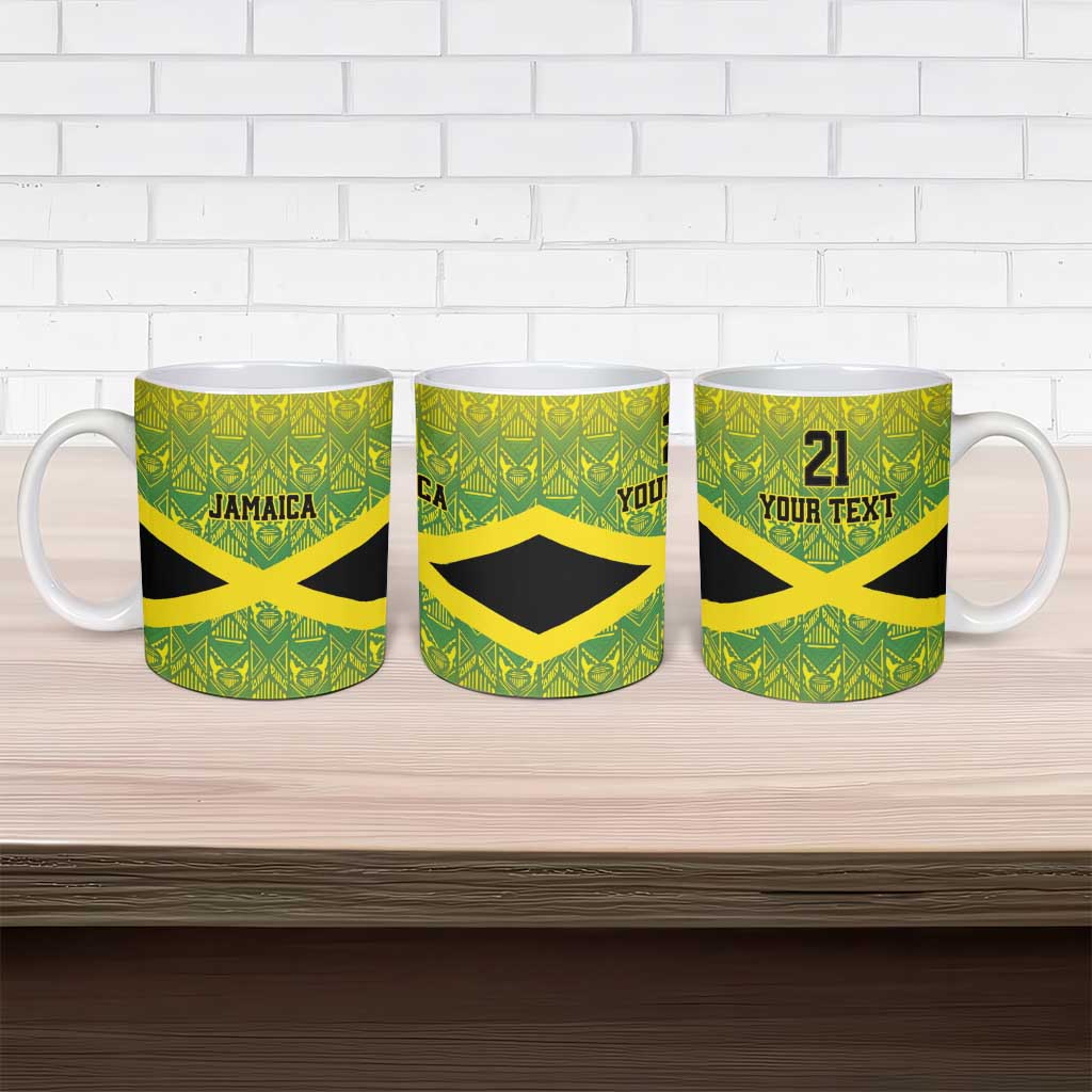 Afro-Jamaicans Custom Ceramic Mug Reggae Boyz With Traditional Pattern