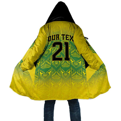 Afro-Jamaicans Custom Cloak Reggae Boyz With Traditional Pattern
