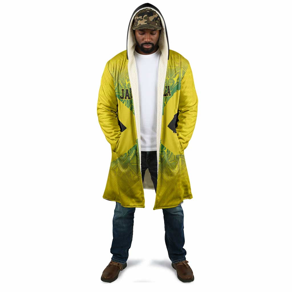 Afro-Jamaicans Custom Cloak Reggae Boyz With Traditional Pattern