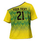 Afro-Jamaicans Custom Cross Shoulder Shirt Reggae Boyz With Traditional Pattern