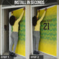 Afro-Jamaicans Custom Door Cover Reggae Boyz With Traditional Pattern