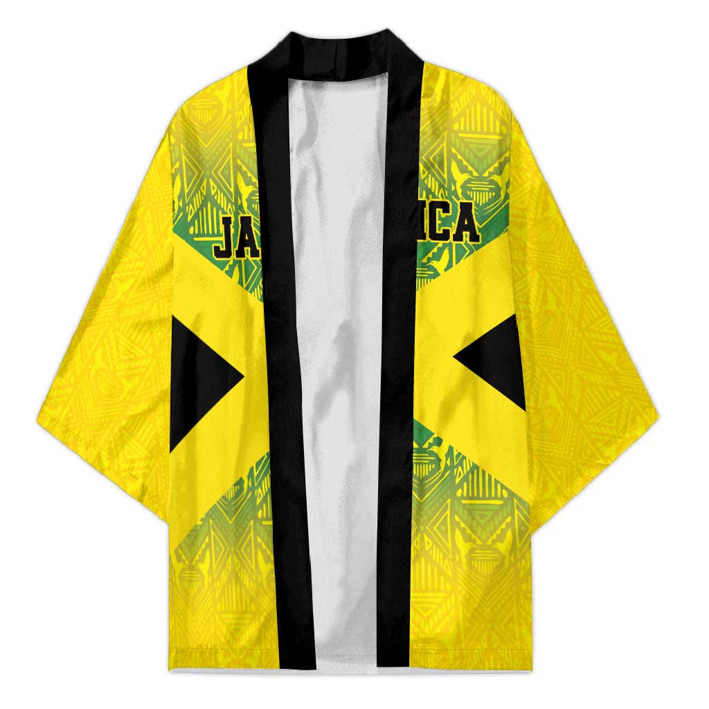 Afro-Jamaicans Custom Kimono Reggae Boyz With Traditional Pattern