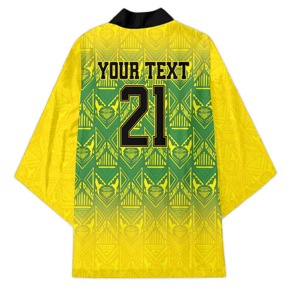Afro-Jamaicans Custom Kimono Reggae Boyz With Traditional Pattern