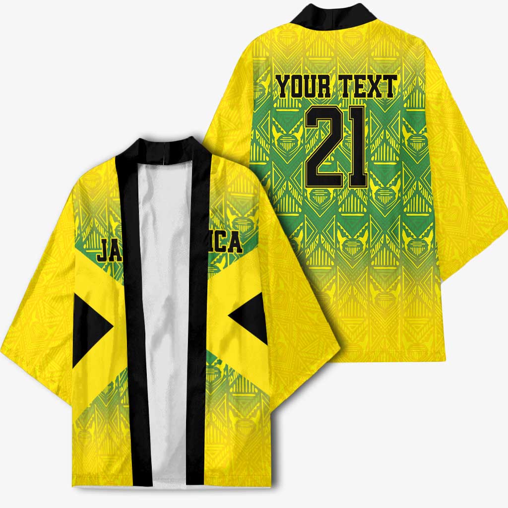 Afro-Jamaicans Custom Kimono Reggae Boyz With Traditional Pattern