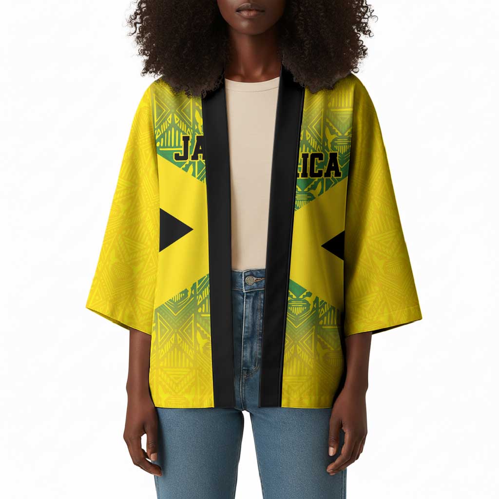 Afro-Jamaicans Custom Kimono Reggae Boyz With Traditional Pattern