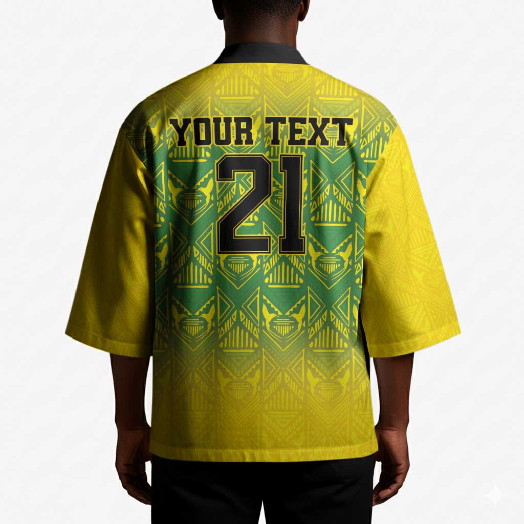 Afro-Jamaicans Custom Kimono Reggae Boyz With Traditional Pattern