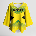 Afro-Jamaicans Custom Kimono Sleeve Blouse Reggae Boyz With Traditional Pattern