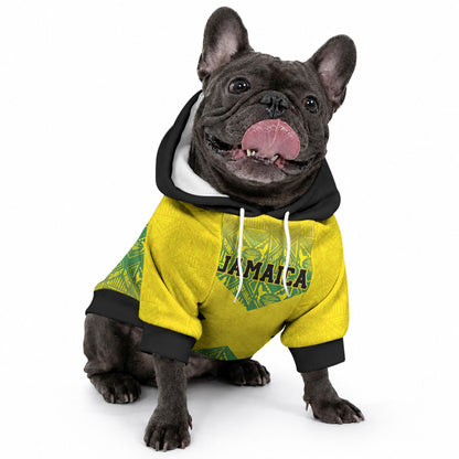Afro-Jamaicans Custom Pet Hoodie Reggae Boyz With Traditional Pattern