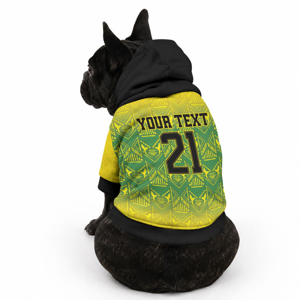 Afro-Jamaicans Custom Pet Hoodie Reggae Boyz With Traditional Pattern