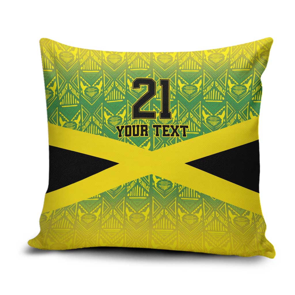 Afro-Jamaicans Custom Pillow Cover Reggae Boyz With Traditional Pattern