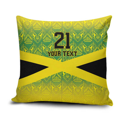 Afro-Jamaicans Custom Pillow Cover Reggae Boyz With Traditional Pattern