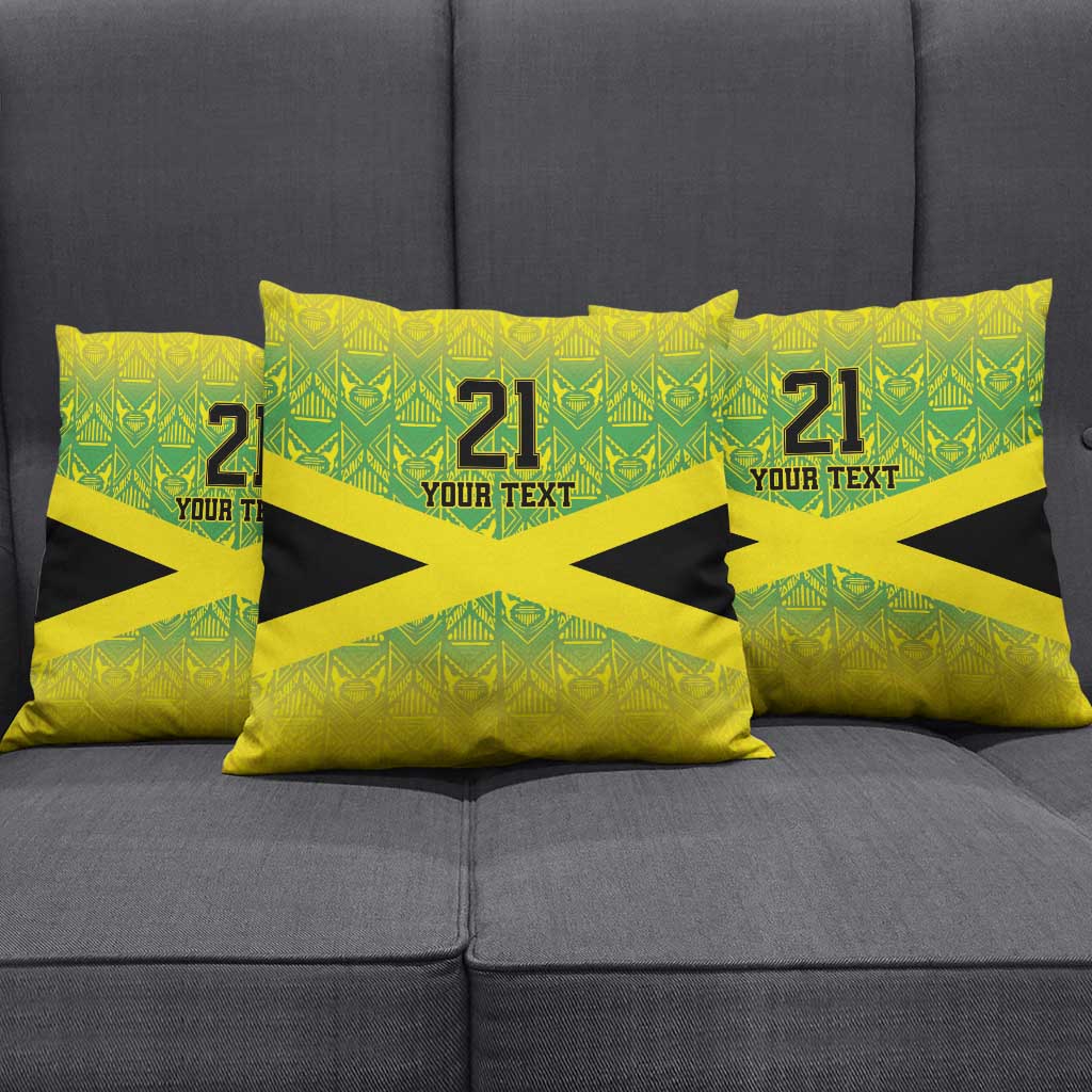 Afro-Jamaicans Custom Pillow Cover Reggae Boyz With Traditional Pattern