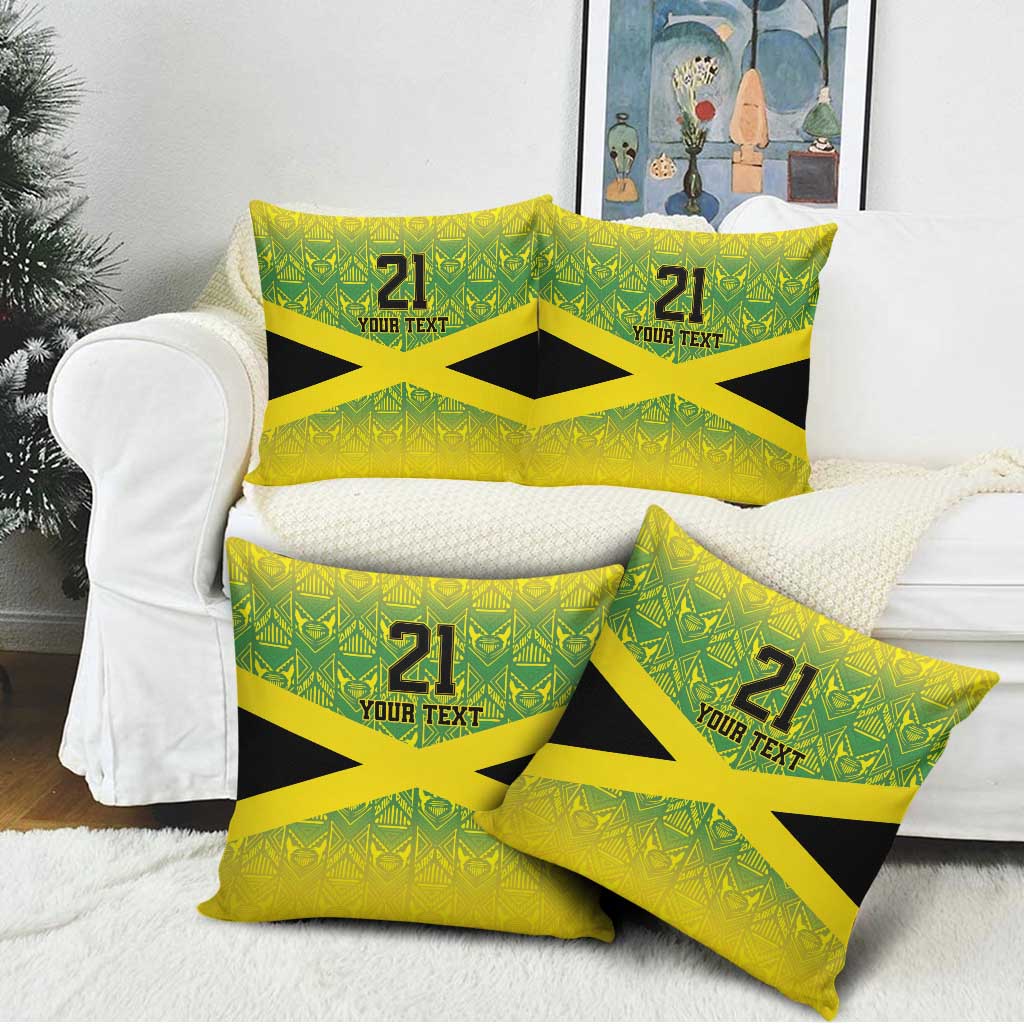 Afro-Jamaicans Custom Pillow Cover Reggae Boyz With Traditional Pattern