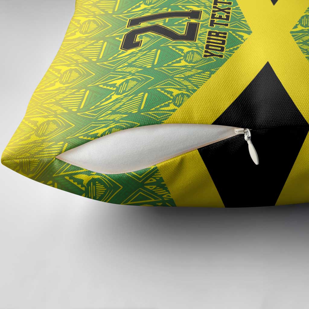 Afro-Jamaicans Custom Pillow Cover Reggae Boyz With Traditional Pattern