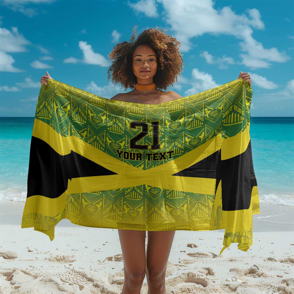 Afro-Jamaicans Custom Sarong Reggae Boyz With Traditional Pattern