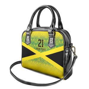 Afro-Jamaicans Custom Shoulder Handbag Reggae Boyz With Traditional Pattern