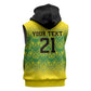 Afro-Jamaicans Custom Sleeveless Zip Hoodie Reggae Boyz With Traditional Pattern - African Pride
