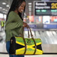 Afro-Jamaicans Custom Travel Bag Reggae Boyz With Traditional Pattern