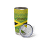 Afro-Jamaicans Custom Tumbler Cup Reggae Boyz With Traditional Pattern