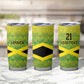 Afro-Jamaicans Custom Tumbler Cup Reggae Boyz With Traditional Pattern