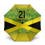 Afro-Jamaicans Custom Umbrella Reggae Boyz With Traditional Pattern