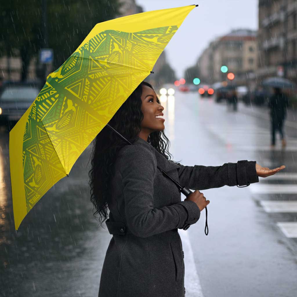 Afro-Jamaicans Custom Umbrella Reggae Boyz With Traditional Pattern